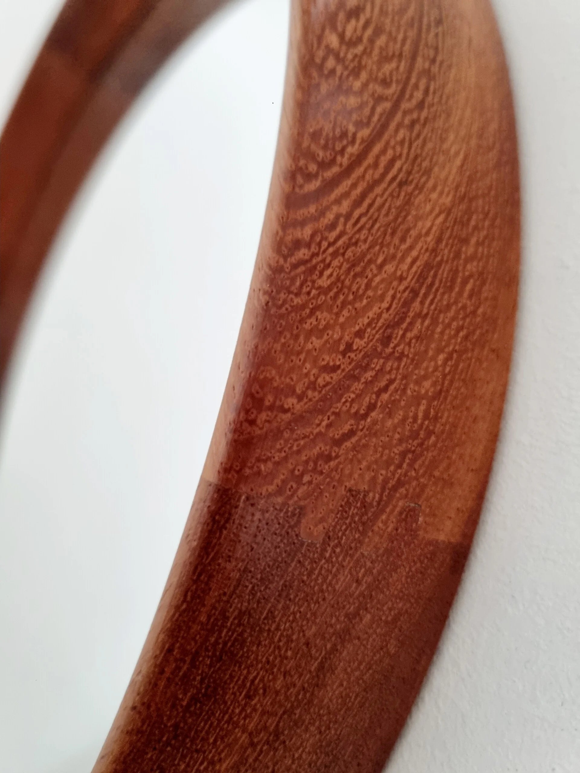 60s wooden mirror made in Italy - COLLECTORS RDAM