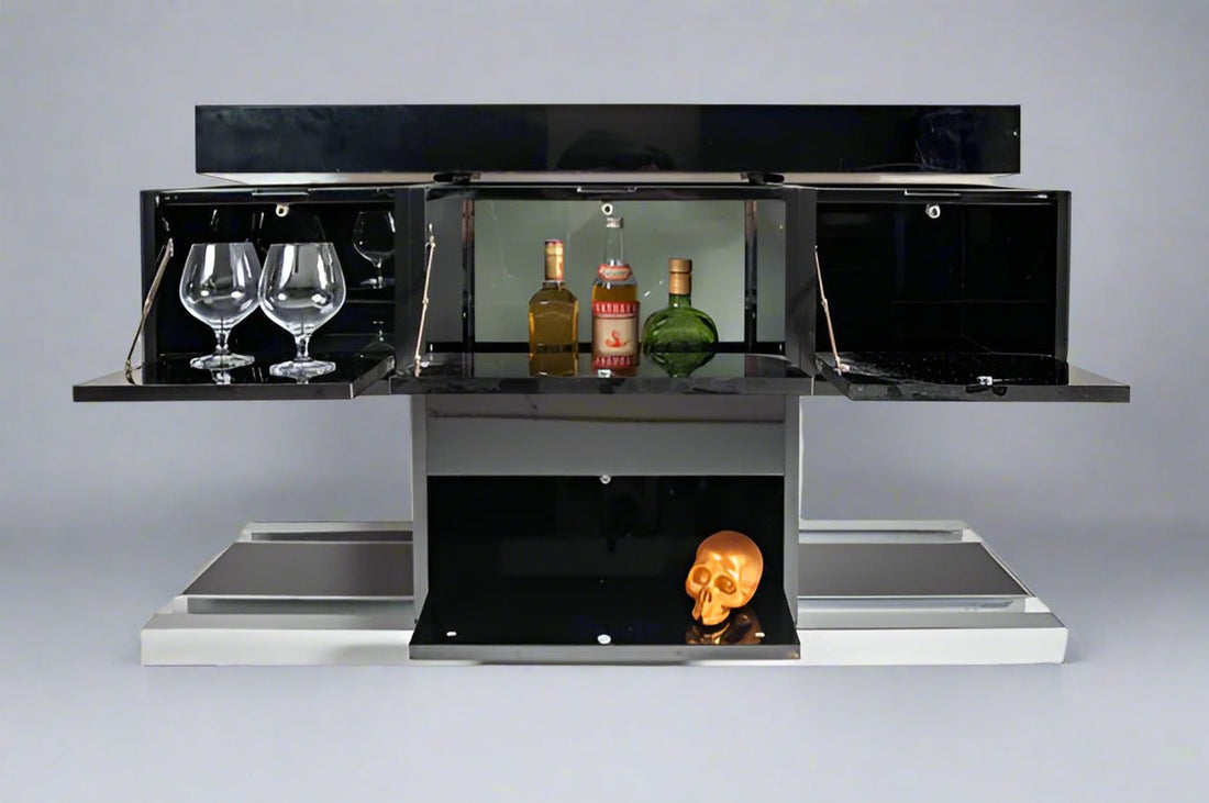 70's bar cabinet designed by Willy Rizzo for Sabot - COLLECTORS RDAM