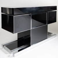 70's bar cabinet designed by Willy Rizzo for Sabot - COLLECTORS RDAM