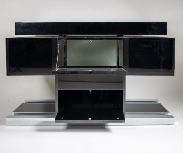 70's bar cabinet designed by Willy Rizzo for Sabot - COLLECTORS RDAM