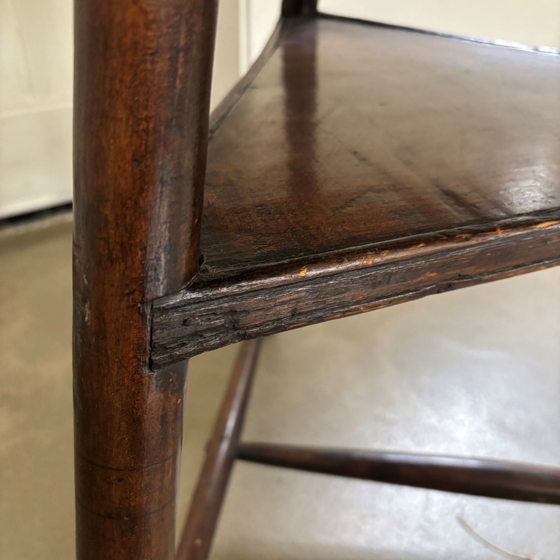 Antique wooden tripod side - table, late 18th century, Belgium - COLLECTORS RDAM