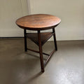 Antique wooden tripod side - table, late 18th century, Belgium - COLLECTORS RDAM