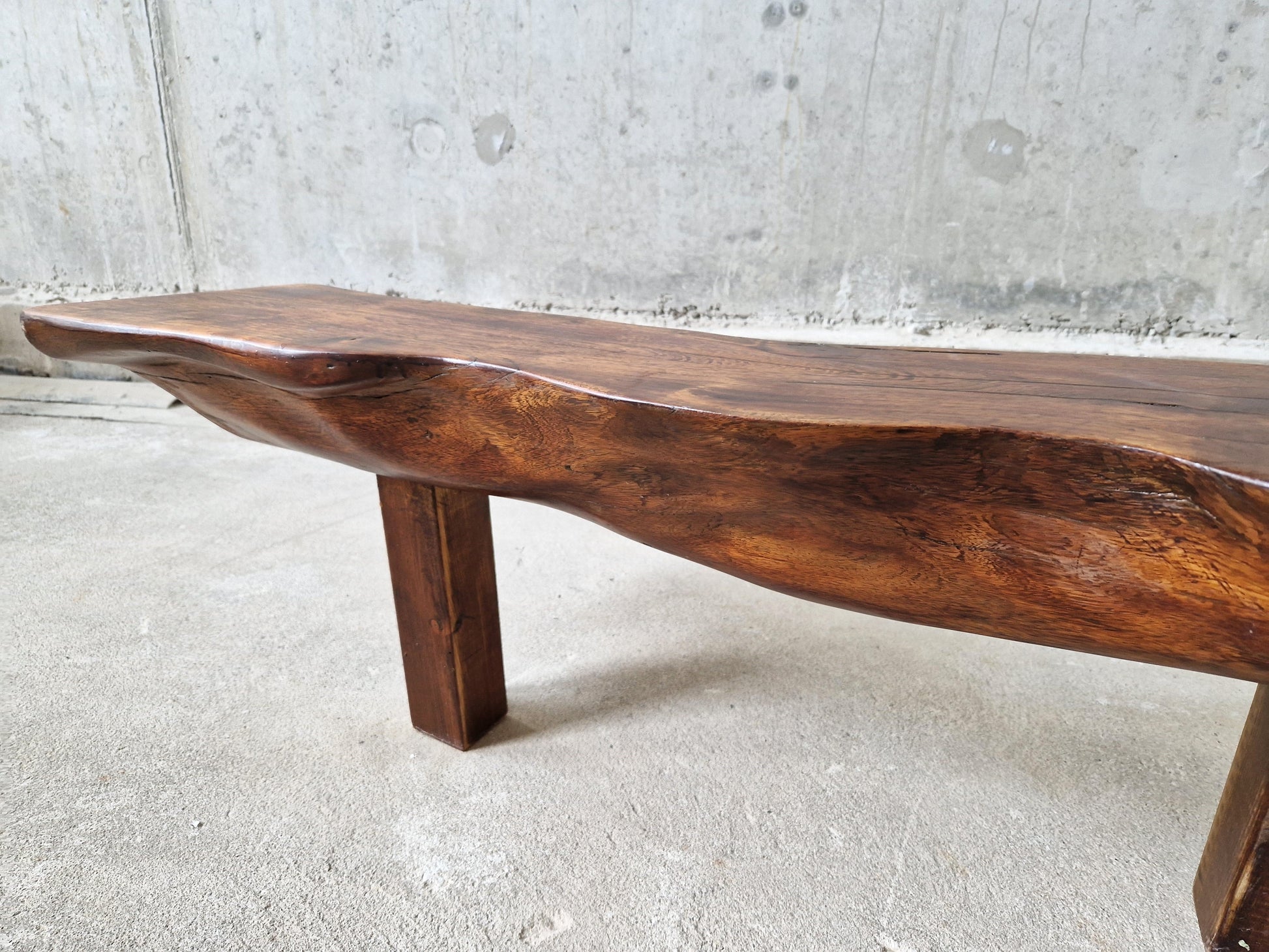 Brutalist Trunk Tree Coffee Table or Bench, 1960s - COLLECTORS RDAM