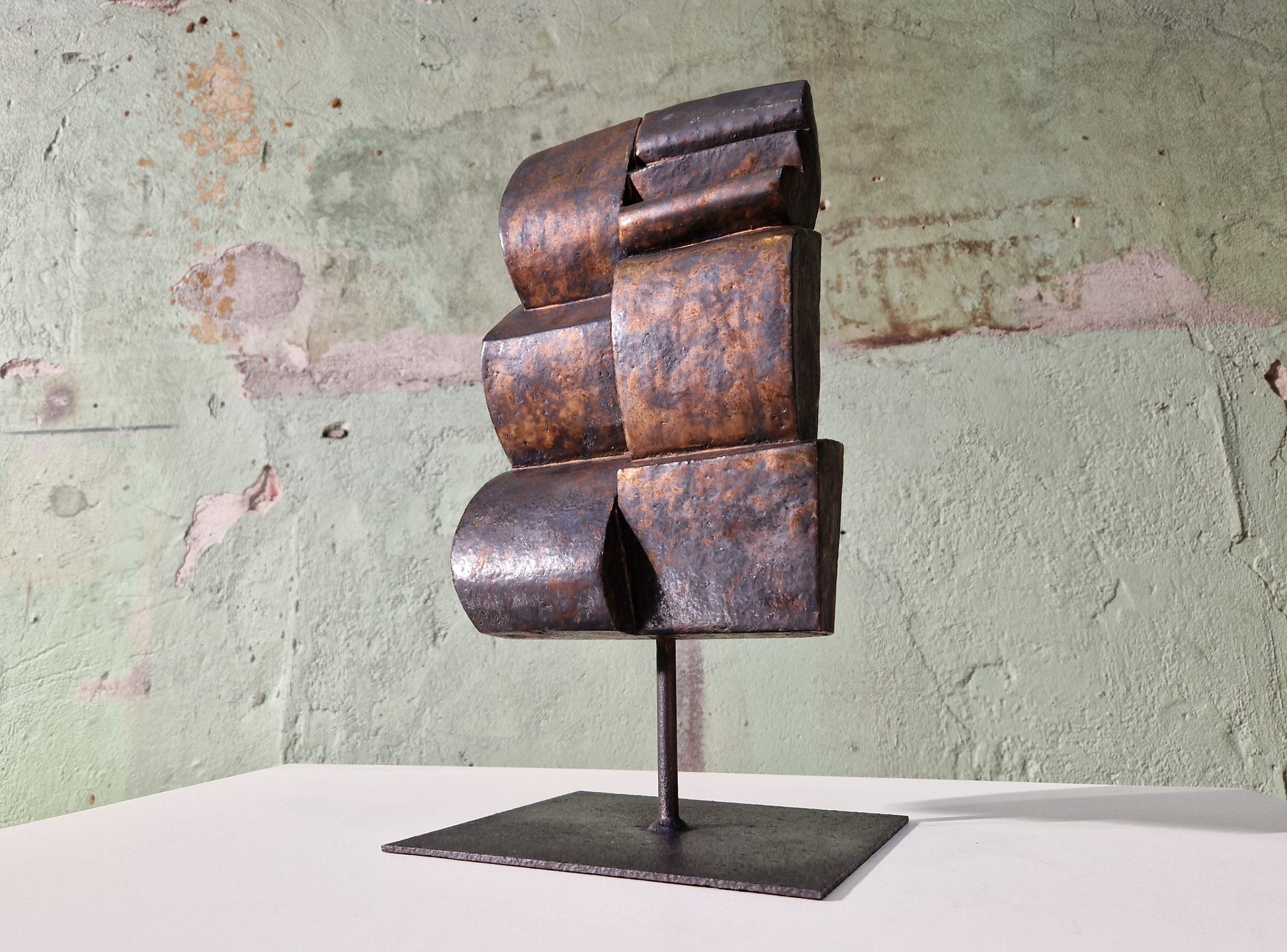 Copper Glaze Cor Dam Sculpture in Fireclay, 1970s - Collectors - Net.Work