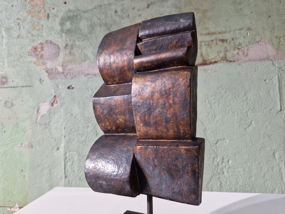 Copper Glaze Cor Dam Sculpture in Fireclay, 1970s - Collectors - Net.Work