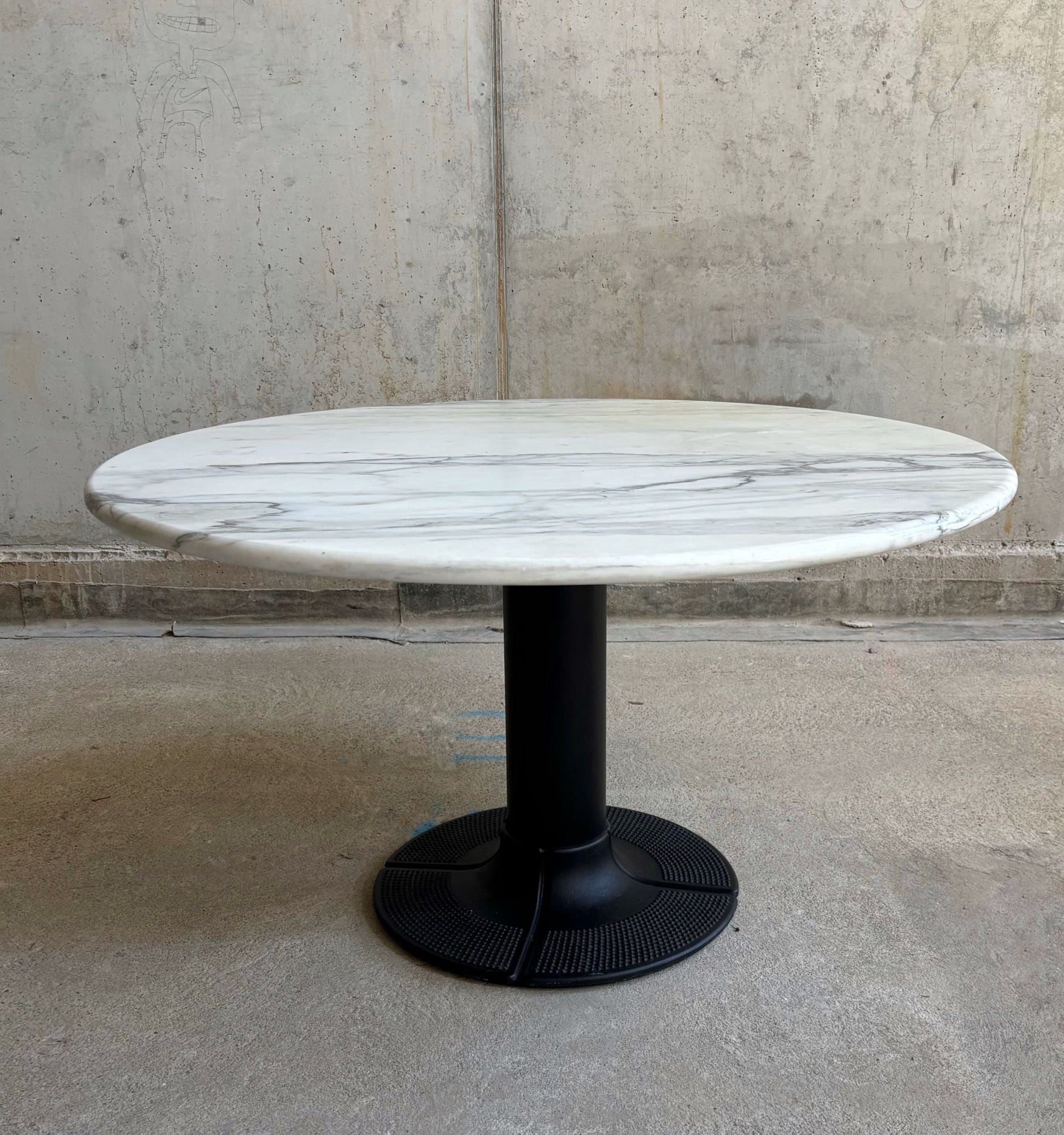 Dining table by Thonet, metal and marble, Germany, 1970s - COLLECTORS RDAM