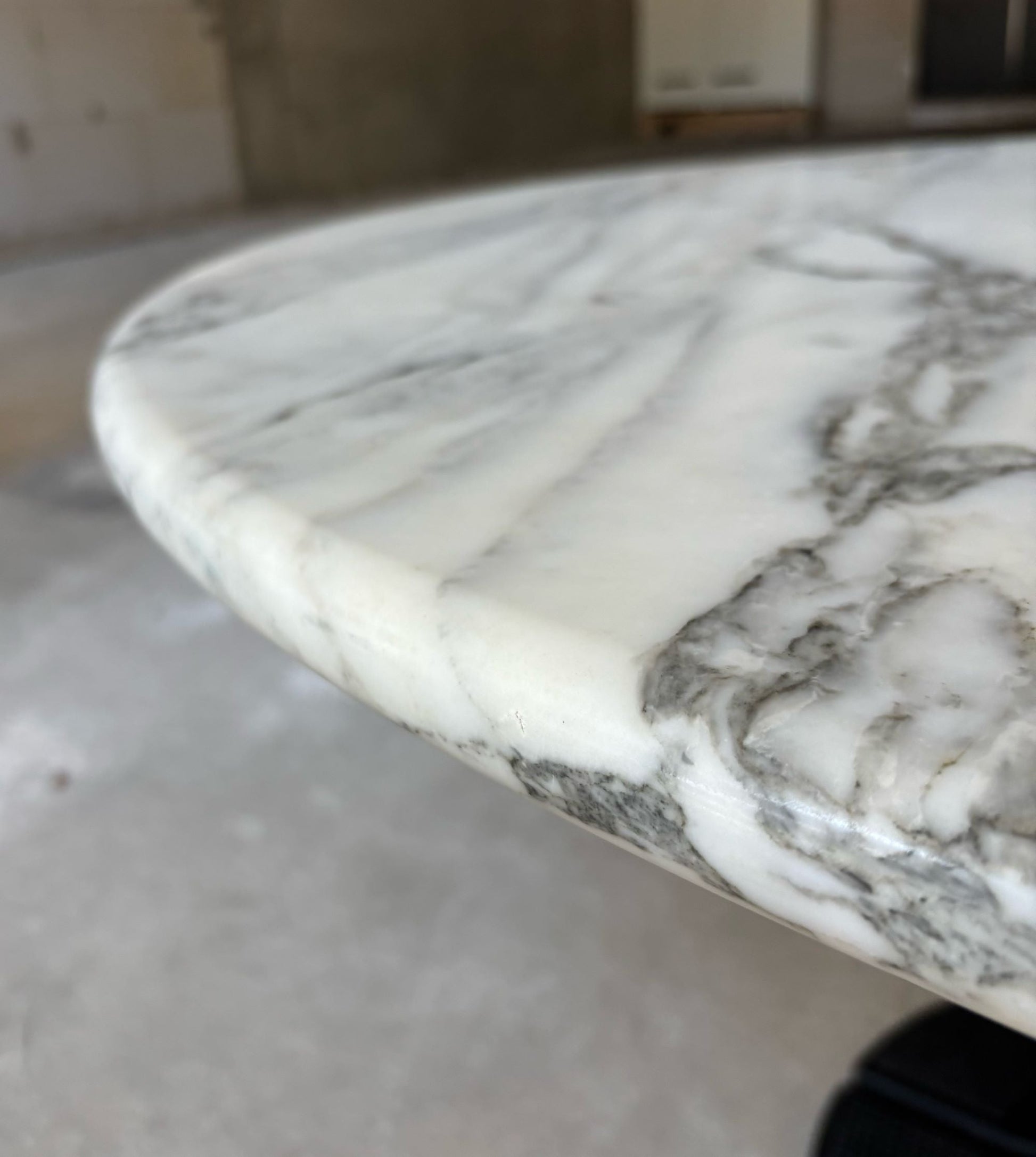 Dining table by Thonet, metal and marble, Germany, 1970s - COLLECTORS RDAM