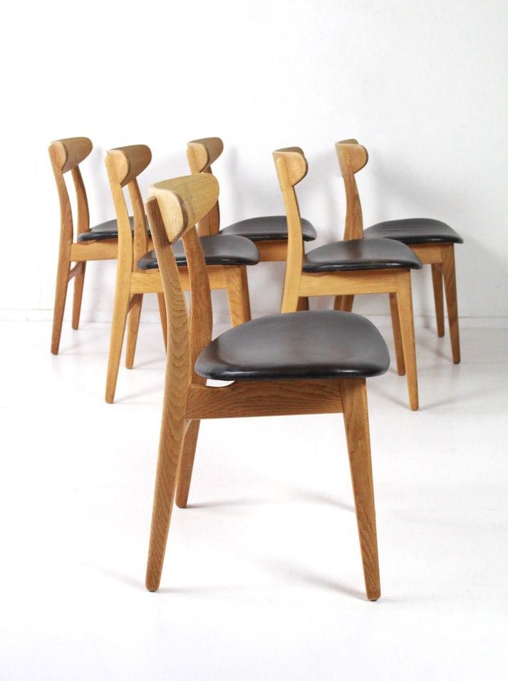 Dinning chairs CH30 by Hans J Wegner for Carl Hansen & Son Denmark 70's - Collectors - Net.Work