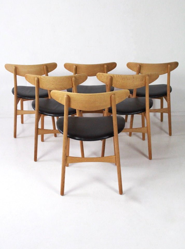 Dinning chairs CH30 by Hans J Wegner for Carl Hansen & Son Denmark 70's - Collectors - Net.Work