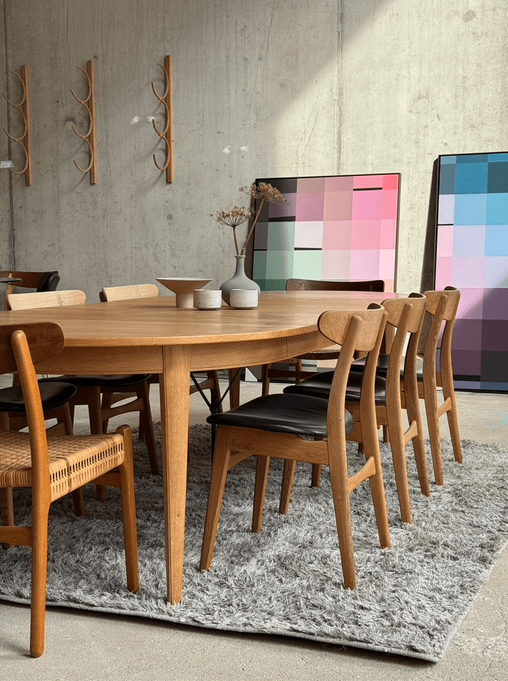 Dinning chairs CH30 by Hans J Wegner for Carl Hansen & Son Denmark 70's - Collectors - Net.Work