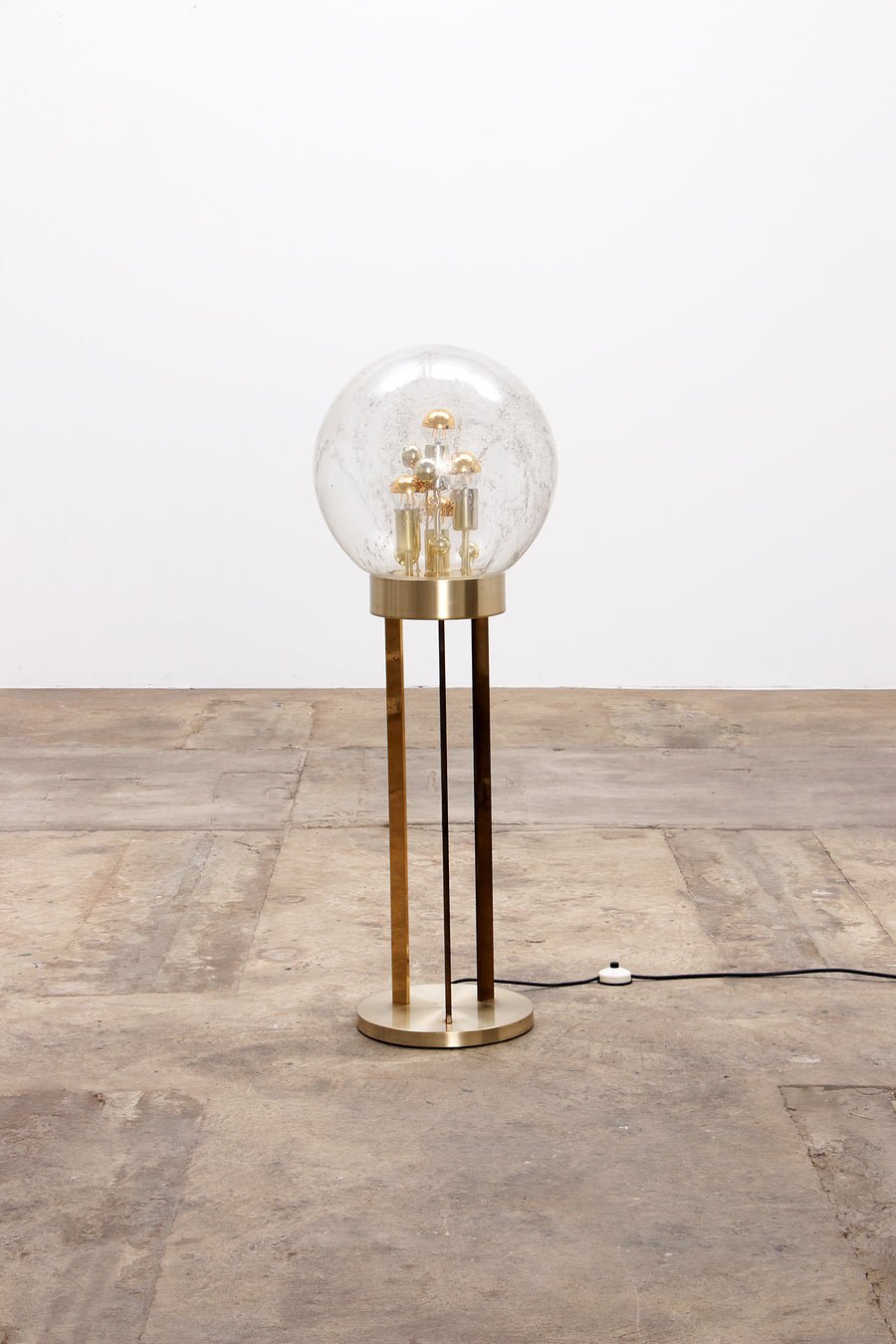Gold "Sputnik" Floor Lamp by Doria Leuchten, Germany, 1970s - COLLECTORS RDAM