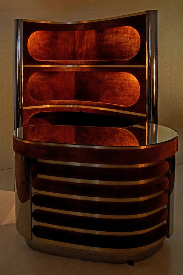 Hollywood regency Bar by Willy Rizzo, 1970s - COLLECTORS RDAM