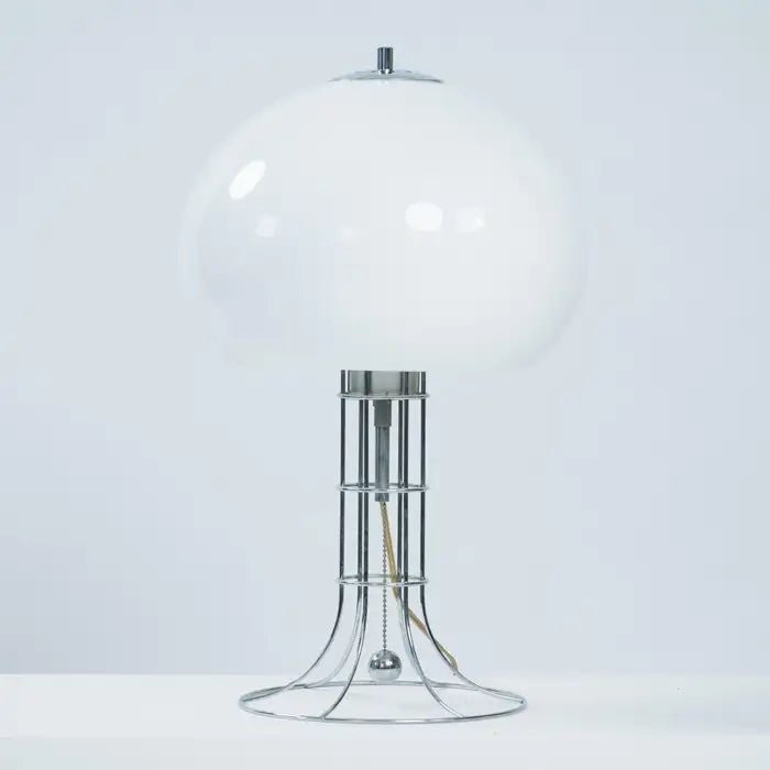 Mushroom Herda lamp with white acrylic shade, Dutch design, 1970s - COLLECTORS RDAM