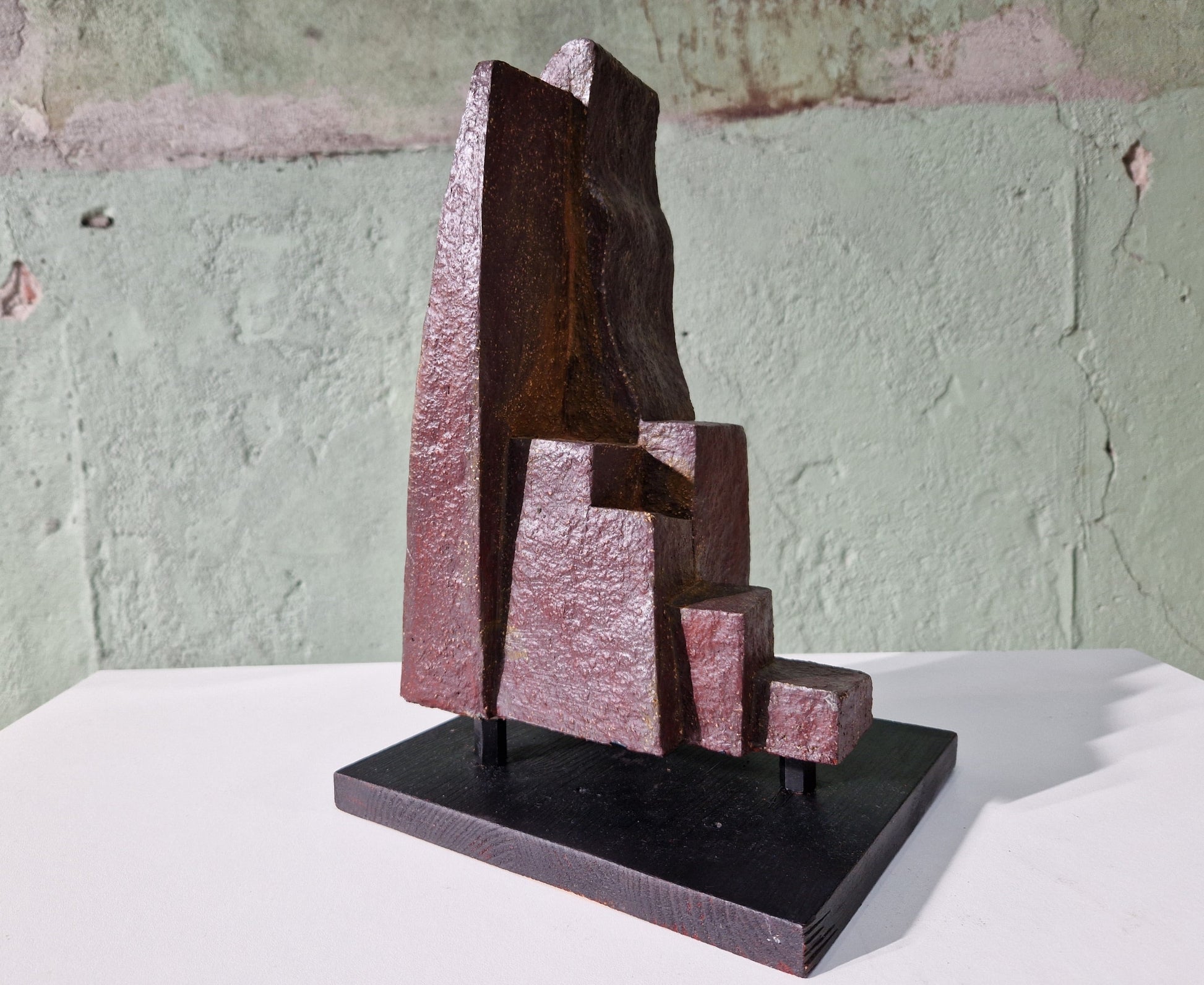 Patinated Cor Dam Sculpture in Fireclay, 1970s - Collectors - Net.Work