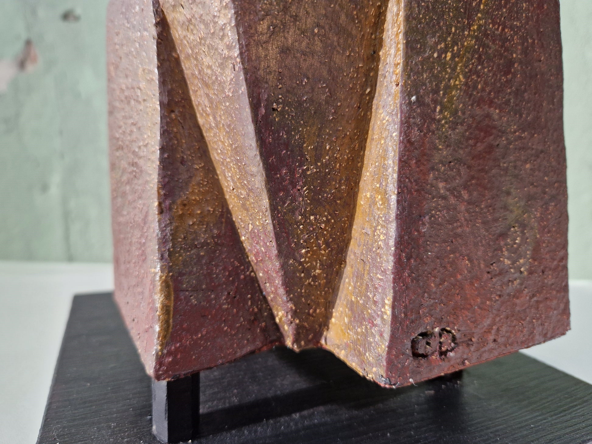 Patinated Cor Dam Sculpture in Fireclay, 1970s - Collectors - Net.Work