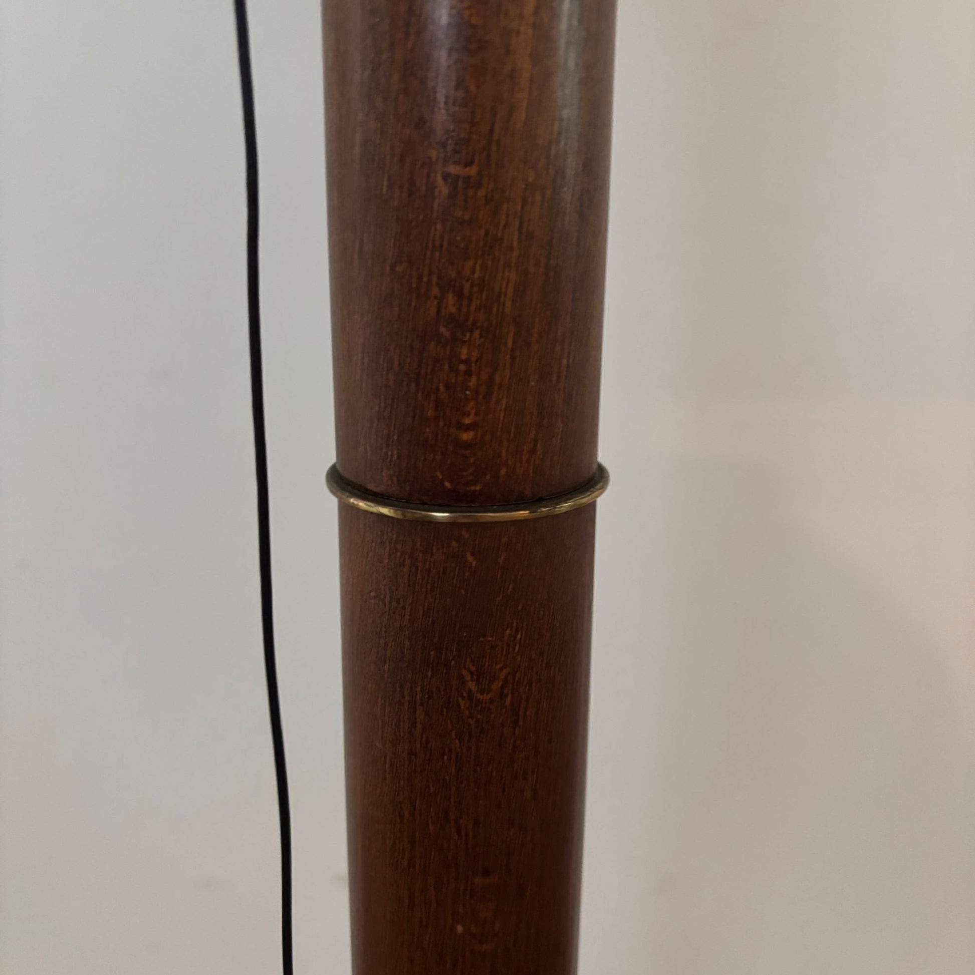 Scandinavian design floorlamp, oak base,aluminium shade – Norlett Elit, Sweden, 1970s - COLLECTORS RDAM