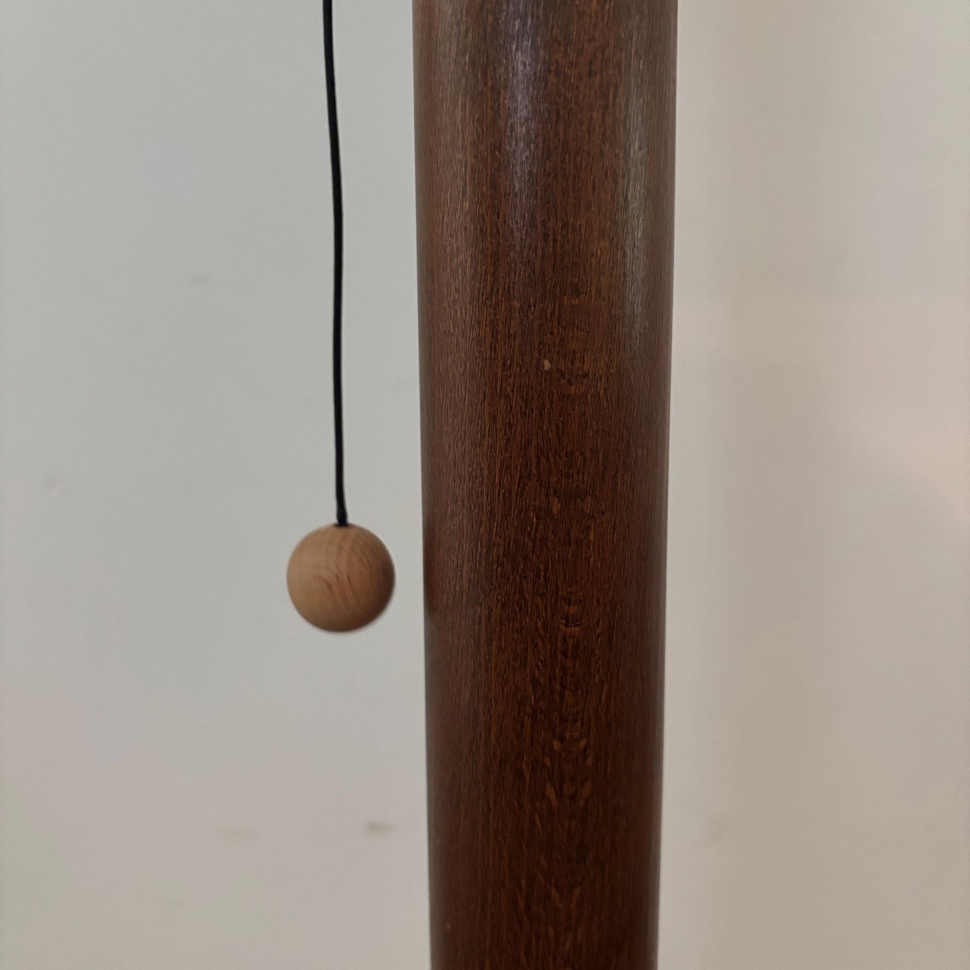 Scandinavian design floorlamp, oak base,aluminium shade – Norlett Elit, Sweden, 1970s - COLLECTORS RDAM