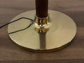 Scandinavian design floorlamp, oak base,aluminium shade – Norlett Elit, Sweden, 1970s - COLLECTORS RDAM
