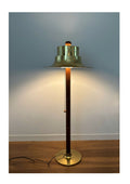 Scandinavian design floorlamp, oak base,aluminium shade – Norlett Elit, Sweden, 1970s - COLLECTORS RDAM