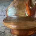 Sculptural, organically shaped solid wooden bench - COLLECTORS RDAM