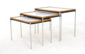 Set of 3 nest of tables Lämmle and Co with turnable tops - COLLECTORS RDAM
