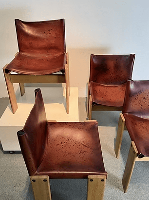Set of 'Monk' chairs by Afra & Tobia Scarpa for Molteni, 1970 - COLLECTORS RDAM