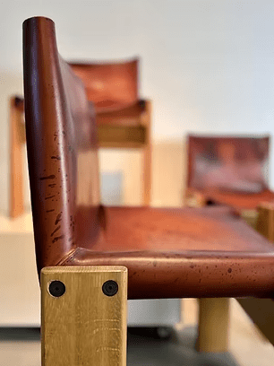 Set of 'Monk' chairs by Afra & Tobia Scarpa for Molteni, 1970 - COLLECTORS RDAM