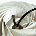 Space Age Danish design Louis Weisdorf Turbo white moon pendant light for Lyfa - COLLECTORS RDAM