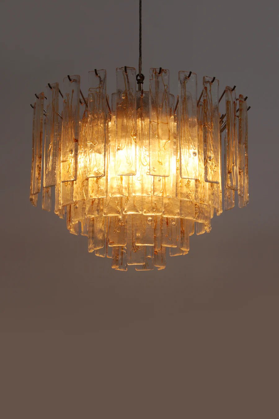 XXL Mazzega Murano Glass Chandelier, 1970s, Italy - COLLECTORS RDAM